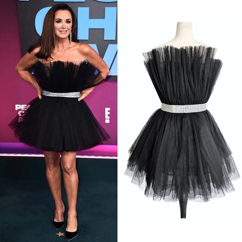 Bronx and Banco Black Tulle‎ Anna Mini Dress – US 10 / XL